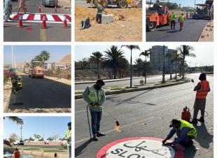 بلدية ضباء تُنجز مشروع السلامة المرورية وتخطيط الشوارع