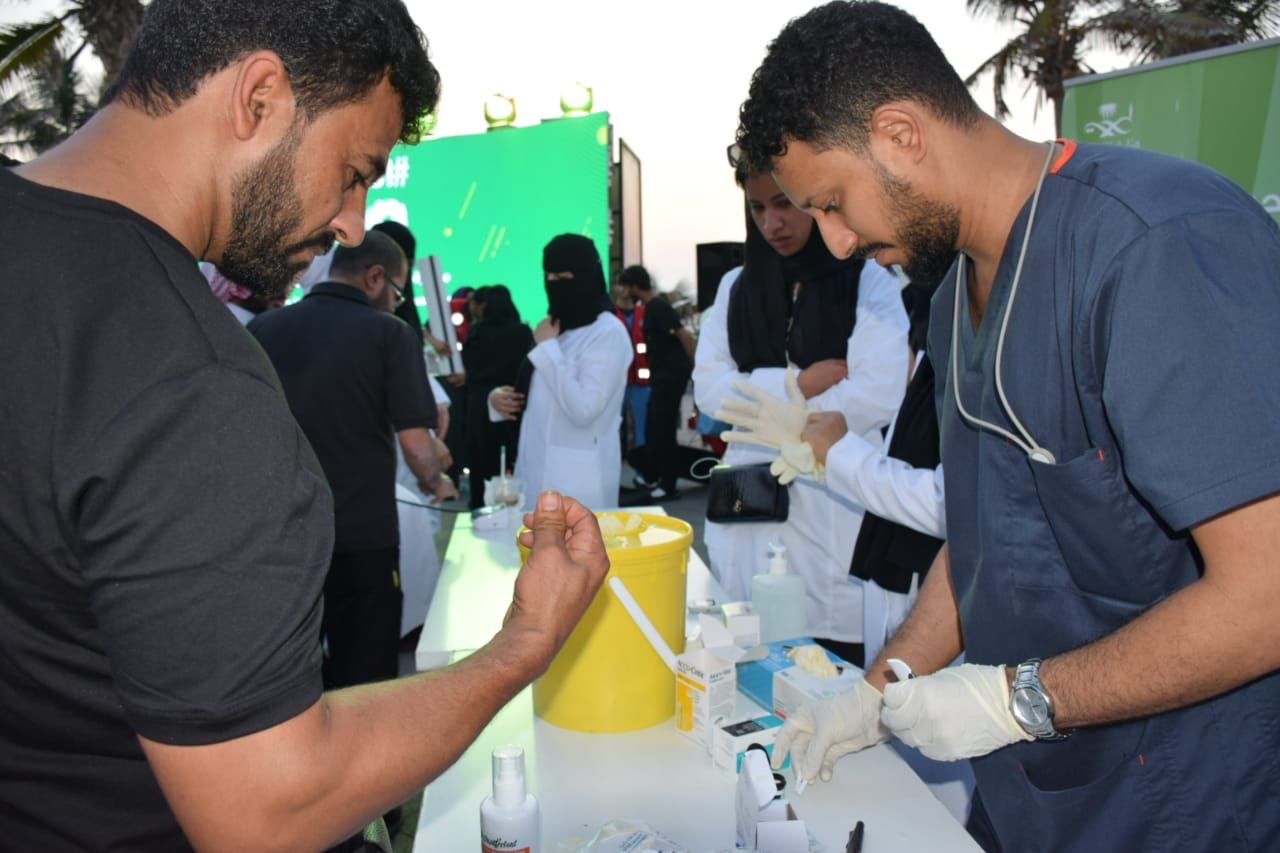 أمش 30 فعاليات مبادرة الشؤون الصحية بالتعاون مع مستشفى شرق جدة.